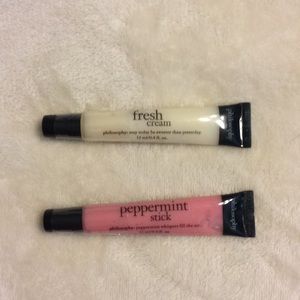 Philosophy fresh cream and peppermint stick